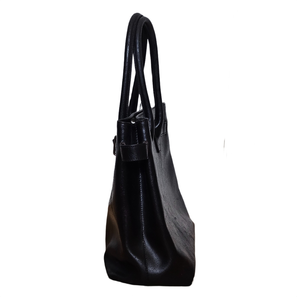 Furla Black Leather Tote – Distressed & Still Stunning - Picture 12 of 16